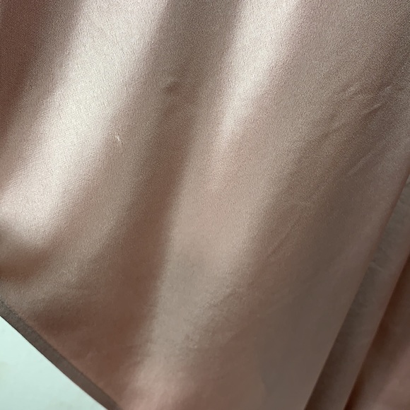 St. John Pink Silk Side Drape Cocktail Dress 2 - Picture 3 of 7